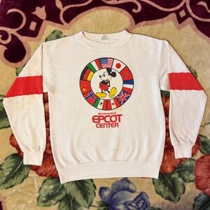vintage walt disney world epcot center mickey sweatshirt.